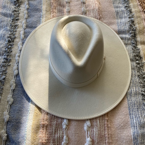❤️ Brixton Jo Rancher Off White Wool Hat - Picture 8 of 15